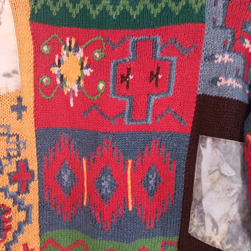 Colorful Patchwork Sweater Cambridge Country Stor… - image 7